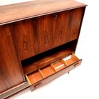 Hoge Kwaliteit Vintage Palissander Highboard / Hoog Dressoir Gemaakt In De Jaren ’60 thumbnail 8