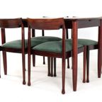 Set Van 4 Palissander Stoelen + Eettafel Eetset Vintage thumbnail 10