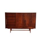 Vintage Palissander Highboard / Dressoir Gemaakt In De Jaren '60 thumbnail 3