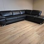 Belform Ibiza Hoekbank - Zwart - Leder - Design - Zgan thumbnail 2
