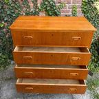 Vintage 4-ladenkast Mid Century thumbnail 8