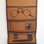 * 70's Jute Obberg Wandkleed Wandecoratie Jaren 70 Wandkleedje thumbnail 4