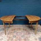 Vintage Eiken Ronde Tafel, Deens Design Van Henning Kjaernulf, thumbnail 6