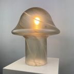 1 Of 3 Large Clear Swirl Glass Peill And Putzler Mushroom Table Lamp Xl 1970 thumbnail 3