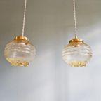 Space Age Gele Transparante Glazen Suspensie (13 Beschikbaar) thumbnail 2
