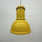 Fontana Arte Yellow Industrial Hanging Lamp , 1970’S thumbnail 16