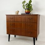 Scandinavisch Vintage Teak Fineren Ladekast Stenvo thumbnail 5