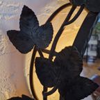 Smeedijzeren Spiegel Frankrijk Met Verlichting, 1950 thumbnail 5