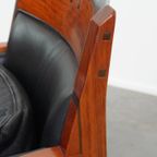 Schuitema Art Deco Design Fauteuil Uit De Decoforma Serie Met Zwart Leer thumbnail 3