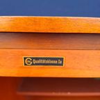 Retro Vintage Teak Fineer Mini Bureau, Bureautje, Desk, Kast thumbnail 5