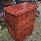 Unieke Teakhouten Ladenkast, Apothekerskast, Halkast thumbnail 4