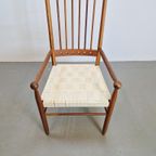 Vintage Postmodern Stoel Keper Banden Hout Italy Design ‘80 thumbnail 2