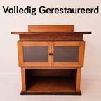 Art Deco Thee Kast Haagse School, P.E.L. Izeren 1920'S thumbnail 2