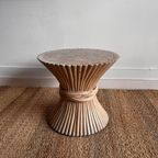 Mcguire Rotan Bamboe Salontafel Bijzettafel Vintage thumbnail 6
