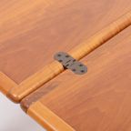 Vintage Italian Design Foldable Walnut Dining Table / Opvouwbare Eettafel From 1980’s thumbnail 5