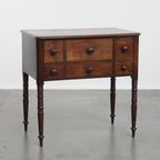 Prachtige Antieke Engelse Lowboy/ Side Table Uit Vroeg 19e Eeuw thumbnail 8