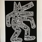 Keith Haring (1958-1990), Dog, 1985, Licensed By Artestar Ny, Printed In U.k. thumbnail 2