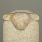 “sheep” – Sculpted Marble Figure By Fanny Baan, 1995 thumbnail 5