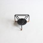 Teapot Stand In Rattan And Steel By Laurids Lonborg Denmark 1950S thumbnail 2