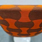 Jaren 70 Tulpstoel Oranje Fauteuil Spaceage Stoel thumbnail 6