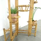 Bamboe Plantenrek, Roomdivider Vintage Kamerscherm thumbnail 7