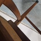 Set Van 3 Vintage Eetkamerstoelen Vintage Stoelen Teakhout thumbnail 15