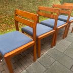 Set Van 4 Scandinavian Style Eetkamerstoelen thumbnail 3