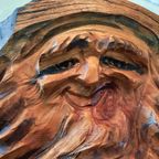 Vintage Bosgeest, Woodspirit, Houtsculptuur, Houtsnijwerk thumbnail 4
