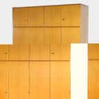 Grote Hoge 8-deurs Vintage Design Kledingkast In Teak, 1960s thumbnail 7