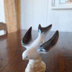 Vintage Beeldje, Porselein Vogel, Zwaluw In Vlucht, Beeld thumbnail 7