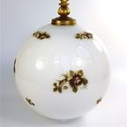 Grote Glazen Bollamp Hanglamp Bloemen Frankrijk thumbnail 2