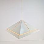 Vintage Hanglamp Dijkstra Lamp Metaal Pyramide 1970 Vierkant thumbnail 10