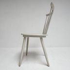 Set Witte Vintage Spijltjesstoelen, 1970’S thumbnail 9