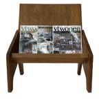 Vintage Tijdschriftenrek Platenhouder Lp Platen Bak Design thumbnail 6