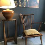 Mid-century Vintage Spijlenstoel, Fauteuil Scandinavisch thumbnail 3