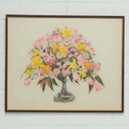 Horizontale Lijst Geborduurde Vaas Bloemen thumbnail 3