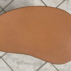 Pink Leatherette Kidney Shaped Plant Table 1960S thumbnail 6