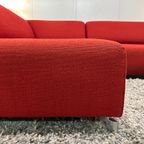 Leolux Faya Lobi Hoekbank + Hocker (rood) – Np: €8.000 thumbnail 6