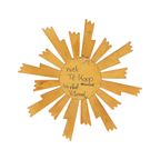 Houten Zonnespiegel Sunburst Butler Spiegel Goud Heksenoog thumbnail 5