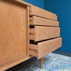 Vintage Eiken Lowboard, Jaren '60, Deens Design thumbnail 7
