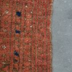 Uniek Oud Oosters Vloerkleed Met Voornamelijk Rood Tinten 119x73cm thumbnail 6