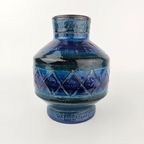 Prachtige Italiaanse Blauwe Bitosso Vaas 20 Cm thumbnail 3