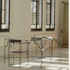 Per Stuk (2) - Vintage Arrben Italy Stoelen Paars thumbnail 4