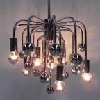 Vintage Sputnik Lamp Met 9 Lichtpunten En 16 Verchroomde Bollen thumbnail 6