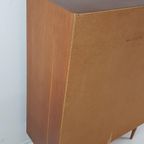 Vintage Fins Kastje Teak Fineer Secretaire thumbnail 8