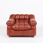 1970’S Vintage Italian Design Lounge Armchair / Fauteuil Met Poef With Pouf thumbnail 5