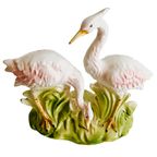 Mid-century Beeld Porselein Kraanvogels 1950’s thumbnail 4