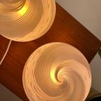 Set Of Pink Swirly Murano Glass Table Lights thumbnail 4