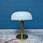 Vintage Glazen Tafellamp, Deens Design thumbnail 3