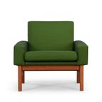 Deens Design Opnieuw Gestoffeerde Groene Ap34/1T Fauteuil Van Wegner, 1960S thumbnail 2